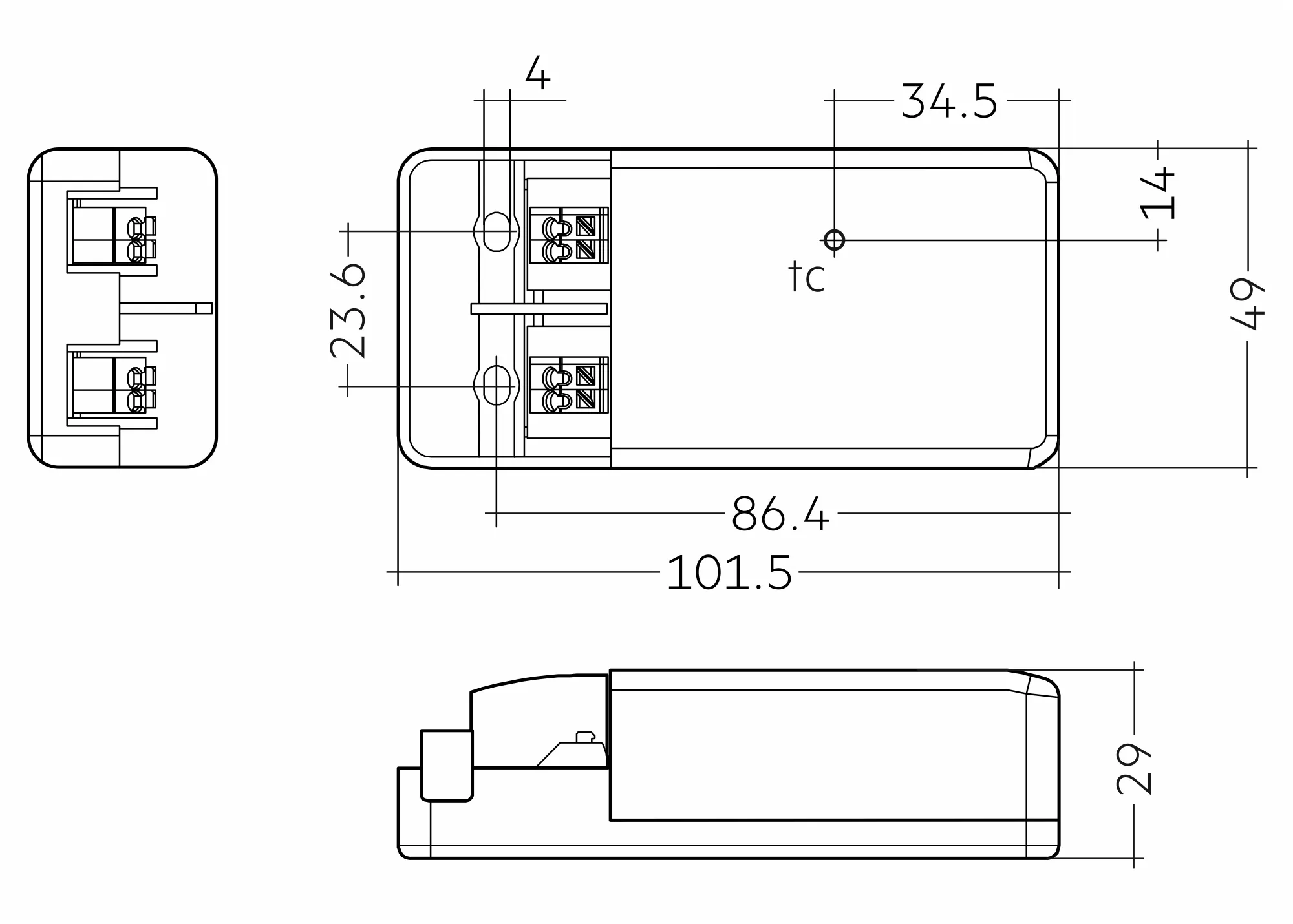 Tridonic, LC 15W 350mA fixC PC SR SNC2, LED Converter Compact  - Leading & Trailing edge dimmable- ESSENCE, Made In PRC, 5yrs Warranty 28003345  Tridonic LC